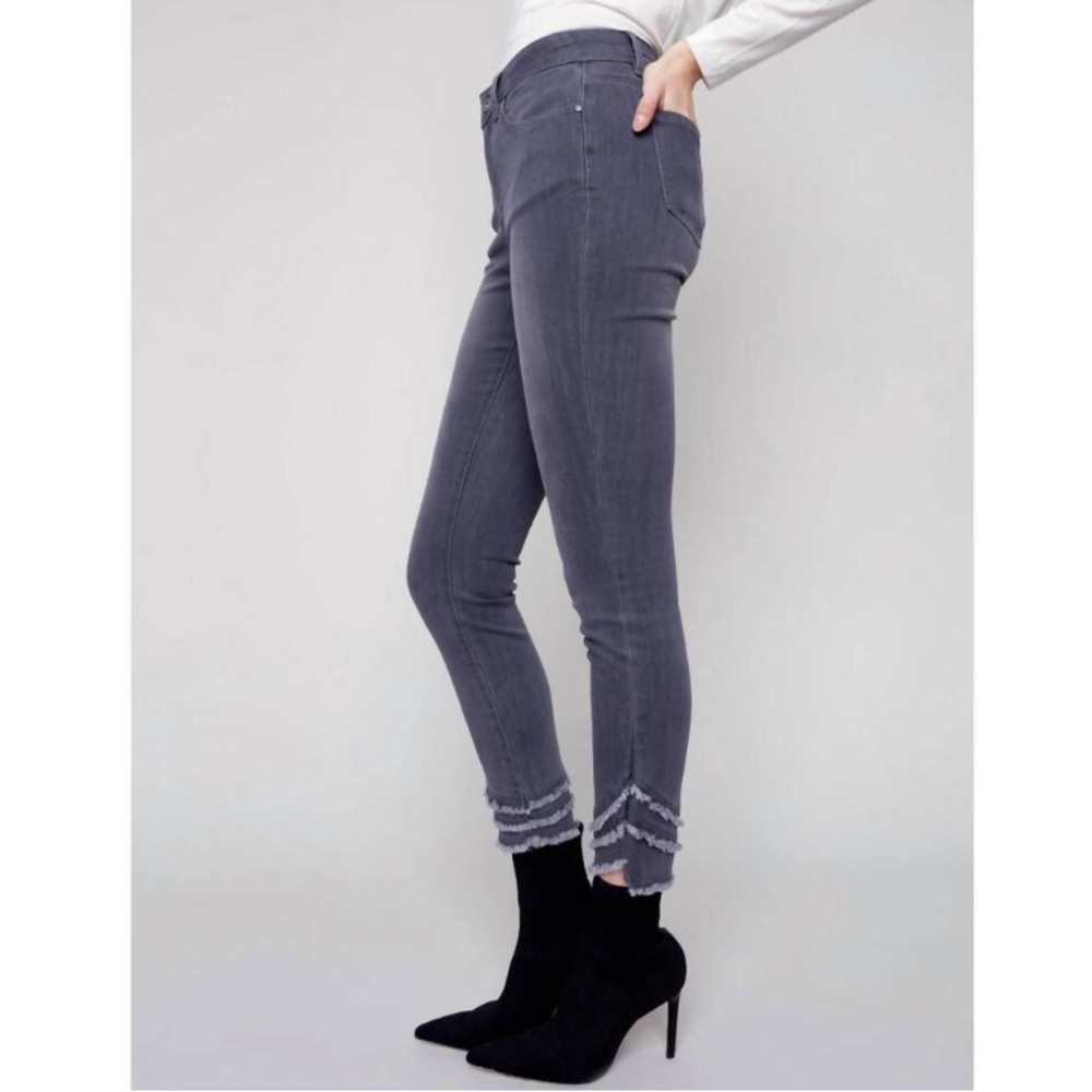 Charlie B Light Black Cropped Jeans